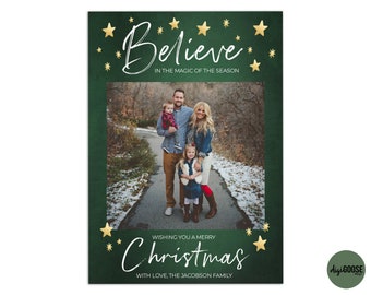 EDITABLE // TEMPLATE // Christmas Card Template // Photographers Christmas Card Template // Holiday Card Templates // Fully editable