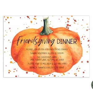 EDITABLE, Friendsgiving TEMPLATE, Thanksgiving invite, Friendsgiving Invitation, Edit yourself, diy Editable, INSTANT, Printable