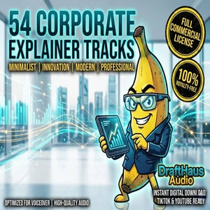 Muziekpakket met professionele uitleg voor bedrijven: 54 nummers voor infographics, zakelijke presentaties en zelfstudies