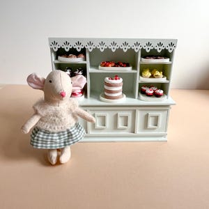 木製ミニチュアキャンディショップ：Maileg Mice用ドールハウスアクセサリー