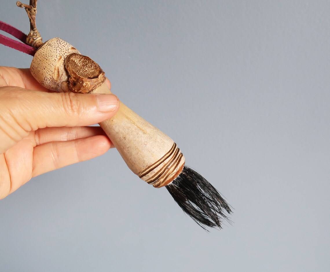 A special pig hair Brush 4 bristles in 1 Unique design All Etsy