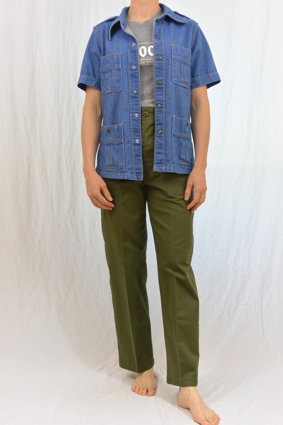Vintage Denim Jacket, Small Denim Jacket, 70's Clo