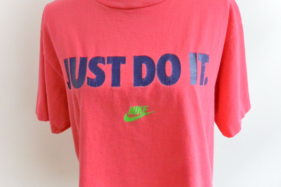 Vintage Hot Pink Nike T Shirt Just Do It Made in the U.S.A Etsy