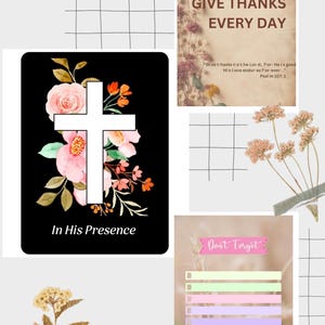 In His Presence - Printable Christian Devotional Journal | Guided Prayer & Scripture Reflection | Digital Faith Journal PDF