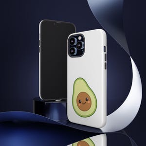Cute Avocado Phone Case Kawaii Protective Cover for Samsung iPhone Google Pixel Avocado Lovers Gift for Her Him Foodies Fun Tech Accessories