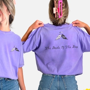 Good Omens Inspired Unisex T-shirt Deeds of the Day Angel Aziraphale Demon Crowley Ineffable Husbands Romantic Gift Celestial Tee Shirt Ooak