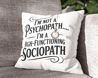 Funny Sherlock Holmes Inspired Pillowcase, Humorous Sherlock Quote Throw Pillow Cover, Mystery Detective Fans Gift, Fun Sleuth Home Decor