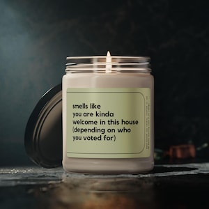 Funny Political Candle Humorous Gift Sarcasm Gag Candles for Politicians Political Humor Junkies Eco-Friendly Candle Hand-Poured Dorm Decor
