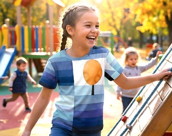 Camiseta juvenil de algodón con estampado integral, Paul Klee, "El presagio del otoño", cuello redondo, obra de arte para llevar, regalo para amantes del arte famoso.