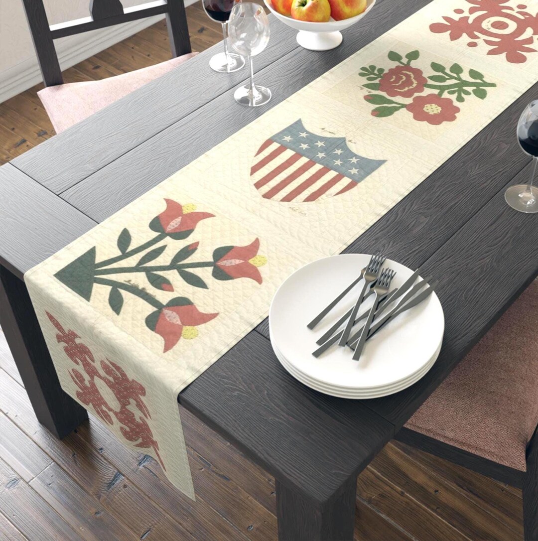Modele Table Riders Vintage Circuit Rider Quilt Pattern Table Runner Christmas Gift Holiday ...