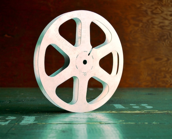 Midcentury Modern 16mm Film Reel, 7 400 Foot Vintage Aluminum Movie Reel 