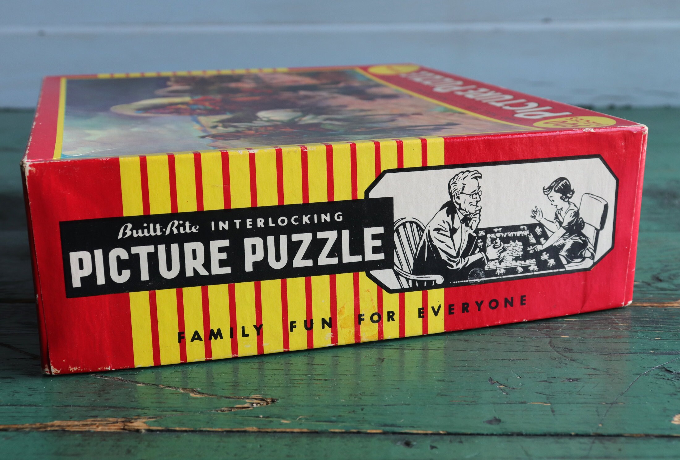 Built-rite Picture Puzzle, prairie Thunder Complete Vintage Jigsaw ...