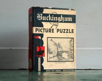 Buckingham Jig Picture Puzzle,  Old Flemish Bridge No. 15, 250 piece puzzle