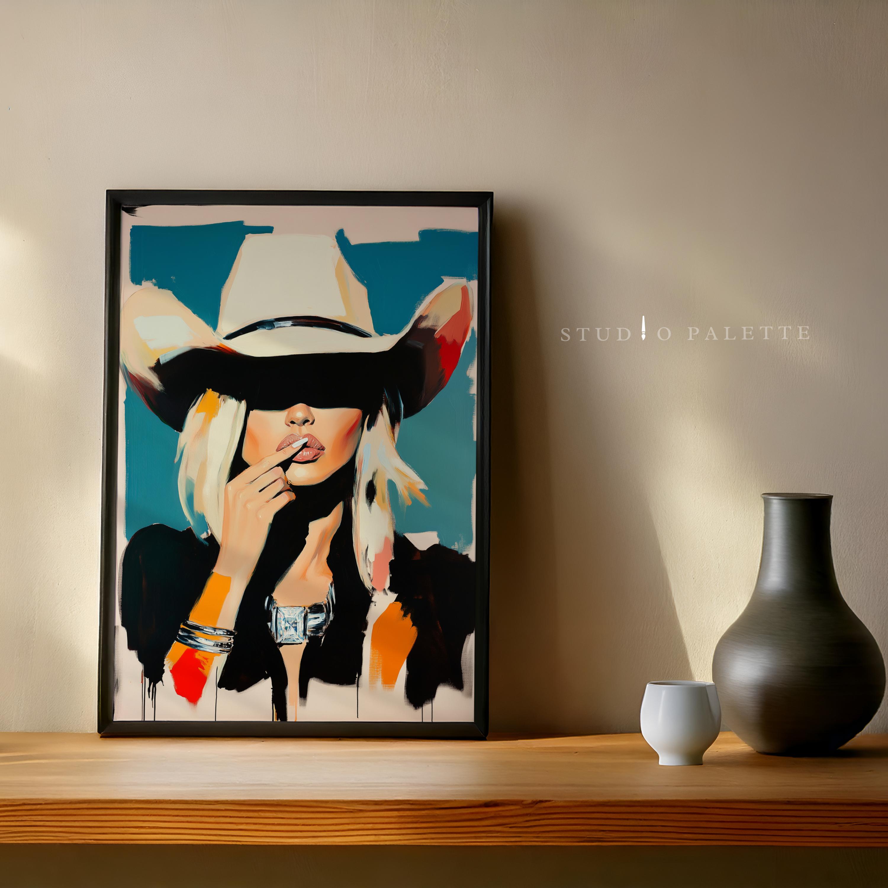 Coastal Cowgirl Print | Chic Western Wall Art (digital Download) - Etsy