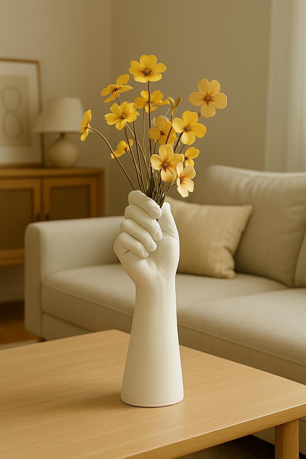 hand Flower 手 花瓶 オブジェ Hand shaped vase - Etsy 日本