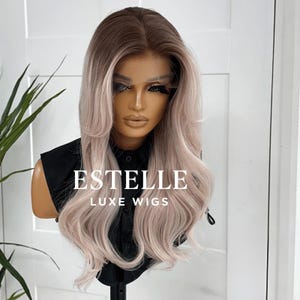 PETAL | Soft Pink Lace Front Wig | Rooted Pastel Pink Wig | 13x4 Synthetic Lace Wig | Heat Safe |Beginner Freindly | Fast Shipping