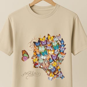Schmetterling Mom Shirt, Muttertagsgeschenk für Sie, buntes Mom T-Shirt, glückliches Muttertagsshirt, Mom Tee,