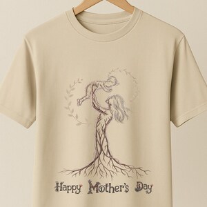 Glückliches Muttertags-Shirt, Geschenk von Kindern, Sentimental Mom T-Shirt, niedlicher Baum des Lebens T-Shirt,