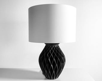 Table Lamp, Modern Architectural Bedside Desk Reading Light, Minimalist Illumination, Geometric Lamp