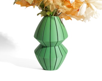 Minimalist Vase, Modern Sculptural Table Centerpiece, Contemporary Decorative Home Accent, Room Ornament