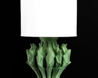 Sculptural Table Lamp, Bedside Ambient Light, Nightstand Accent Lighting, Small Reading Soft Glow