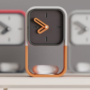Modular Tabletop Clock, Hidden Storage Box, Wireless Charging Slot, Customizable