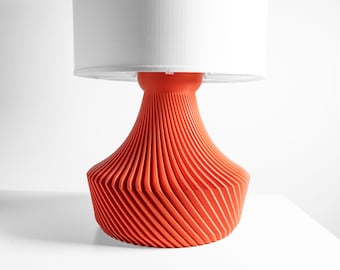Modern Table Lamp, Minimalist Bedside Light, Warm Nightstand Ambient Illumination, Lifestyle Decor