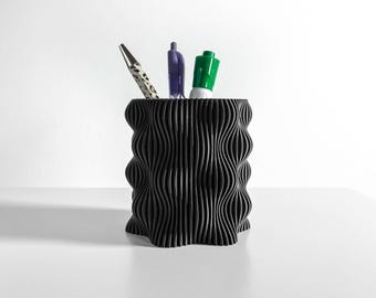 Pen Holder Desk Organizer, Minimalist Pencil Cup, Modern Desktop Stand, Office Workspace, Study Companion