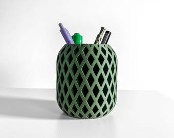 Pen Holder Pencil Cup, Desk Organizer, Minimalist Office Accessories, Stationery Tidy, Work Desktop Accent