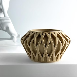 Sculptural Planter Pot, Indoor Plant Container, Plant Lover Gift, Organic Shaped, Cactus Room Decor