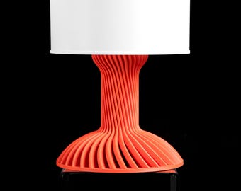 Table Lamp Night Shade, Bedside Desk Light, Illuminating Scandinavian Accent, Ambient Room Lighting