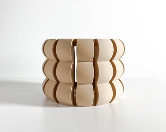 Unique Designer Orchid Pot, Modern Geometric Plant Display,  Bedside Table Root-Viewing Flower Planter