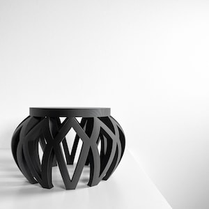 Plant Stand, Sculptural Pedestal for Houseplants, Compact Planter Riser Timeless, Minimal Decorative Flower Base