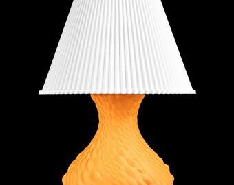 Art Deco Bedside Lamp, Ambient Geometric Nightstand Light, Modern Stylish Sculptural Accent, Japandi Style