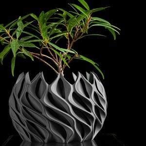 Planter Pot, Unique, Architectural Design For Workspace, Modern Succulent Display, Space Accent, Geometric Design