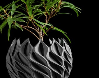 Planter Pot, Unique, Architectural Design For Workspace, Modern Succulent Display, Space Accent, Geometric Design