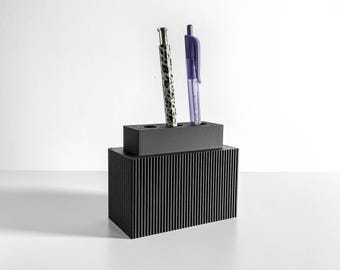 Pen Holder Desk Organizer, Pencil Cup, Minimal Modern Office Container, Makeup Brush Stand, Workspace
