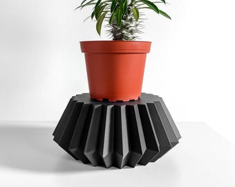 Pedestal moderno para plantas, soporte decorativo para macetas de interior, pieza de exhibición escultural para macetas, accesorios impresos en 3D