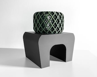Modern Plant Stand, Indoor Planter Riser, Minimalist Display, Mid Century Sculptural Pedestal, Cake Holder