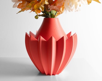 Modern Vase, Elegant Minimalist Sculptural Decor, Table Centerpiece, Flower Holder, Shelf Styling, Apartment Living