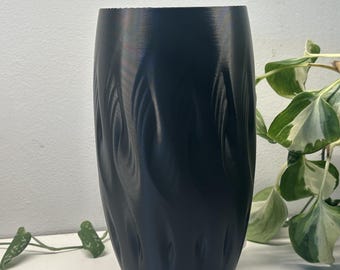 Flame TwistOriginal  Decorative Vase, Stylish Minimalist Spiral Tabletop Flower Holder, Contemporary-Textured Art Deco Accent