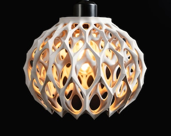 Modern Sculptural Pendant Light, Minimal Ceiling Accent, Kitchen Island Statement, Decorative Hanging Shade
