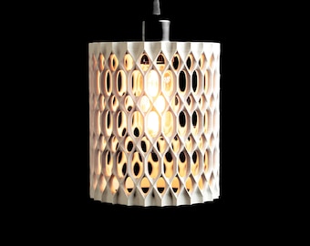 Honeycomb Pendant Light, Unique Sculptural Shade, Modern Kitchen Island Lighting, Elegant Dining Ceiling Statement