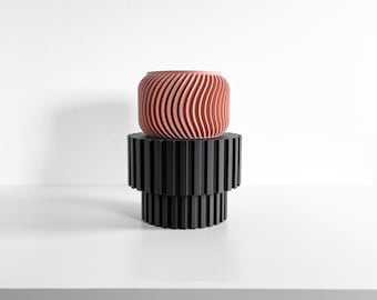 Plant Stand, Architectural Sculpture, Statement Indoor Pot Holder, Sculptural Pedestal Showpiece, Gallery Bold Style