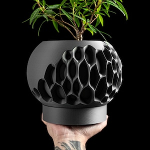 Planter Pot, Minimalist Modern Houseplant Succulent Desk Organizer, Indoor Decorative Botanical Vessel