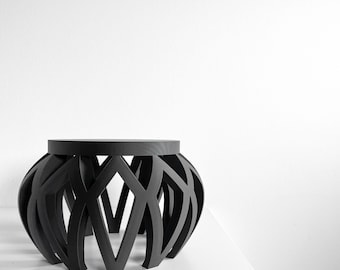 Plant Stand, Sculptural Pedestal for Houseplants, Compact Planter Riser Timeless, Minimal Decorative Flower Base