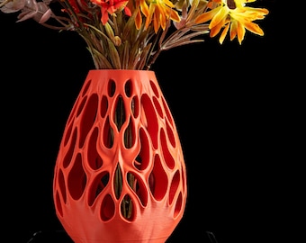 Modern Vase, Minimalist Decorative Centerpiece, Sculptural Flower Holder, Table Accent, Home Decoration, Housewarming Style