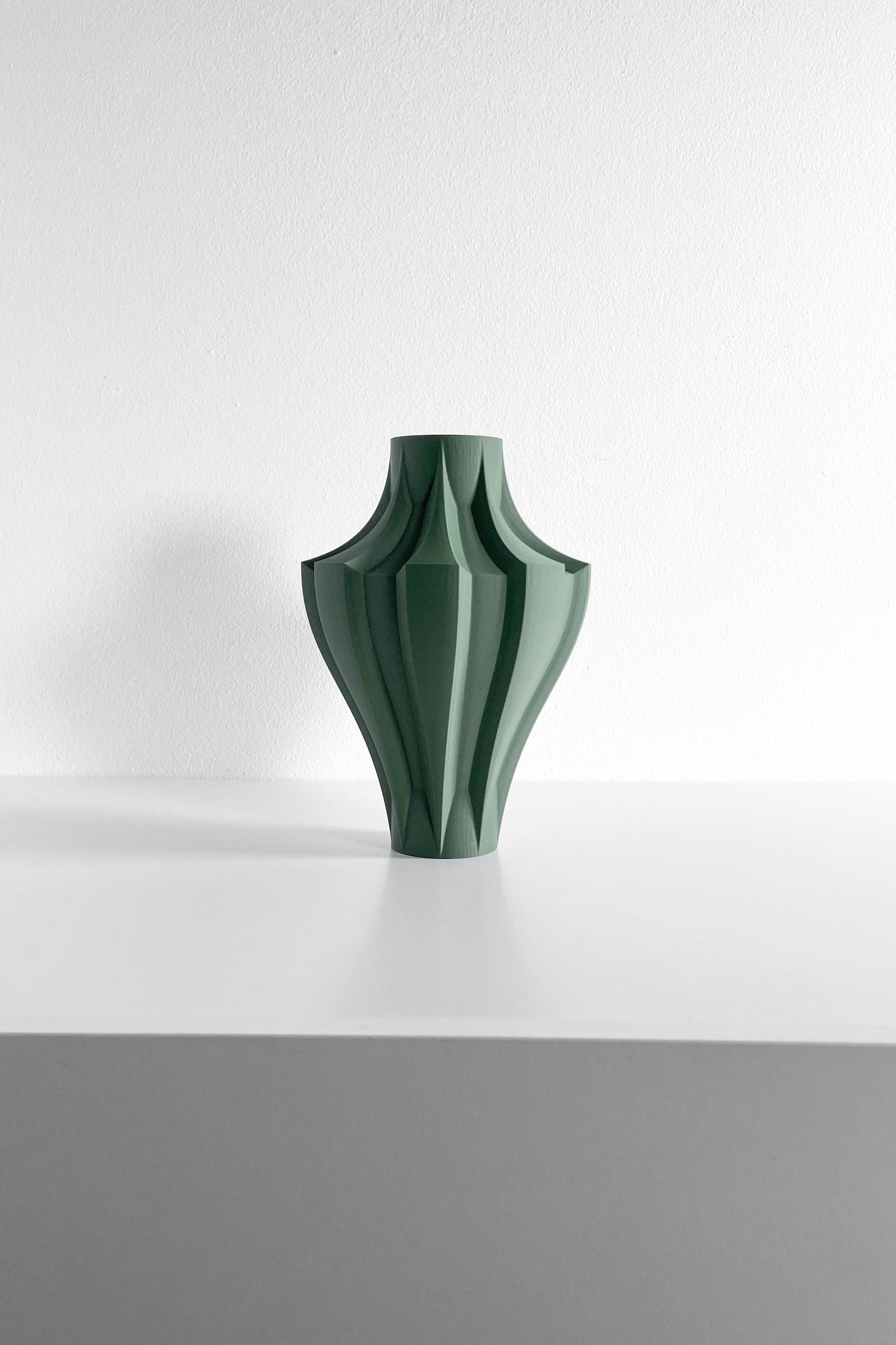Image showcasing Nordic Minimalist Style Vase, Modern Flower Holder, Stylish Tabletop ...