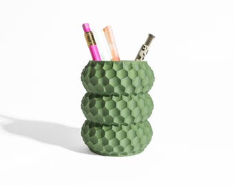 Pen Holder Pencil Cup, Desk Organizer, Minimalist Office Accessory, Makeup Brush Container, Toothbrush Stand