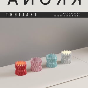 Architectural Petal Tealight Holder, Boho Crown Lantern, Decorative Ambient Diffuser
